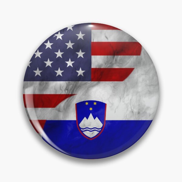 Item preview, USA and Slovenia Dual Flag Yin Yang Combination designed and sold by ockshirts.