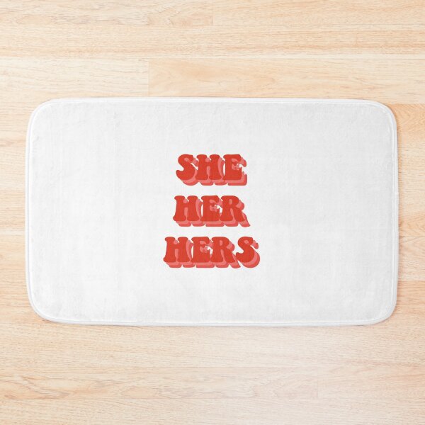 Item preview, She/Her/Hers Pronouns Red designed and sold by allipichette.