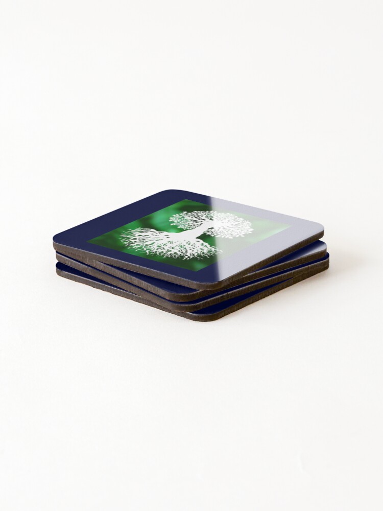 Thumbnail 4 of 5, Coasters (Set of 4), Rooted designed and sold by InputVSOutput.