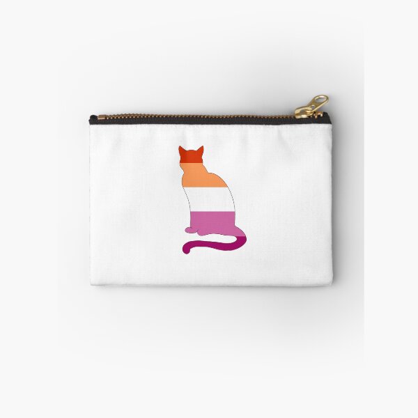 Item preview, Kitty outline with lesbian flag colors full designed and sold by DcmBaby.