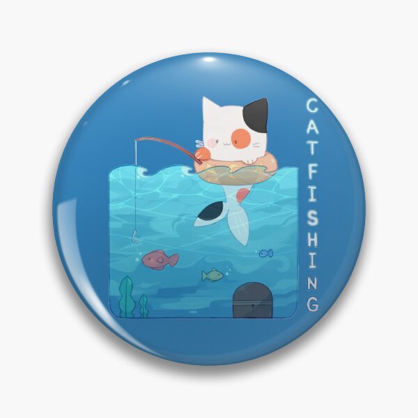 Item preview, Catfishing A cat fishing purrmaid  designed and sold by ZevireTees.