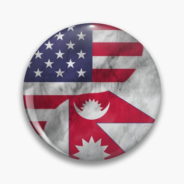 Item preview, USA and Nepal Dual Flag Yin Yang Combination designed and sold by ockshirts.