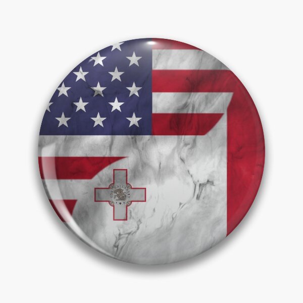 Item preview, USA and Malta Dual Flag Yin Yang Combination designed and sold by ockshirts.
