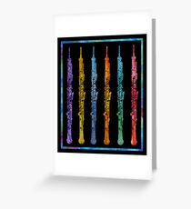 Rainbow of Oboes Greeting Card