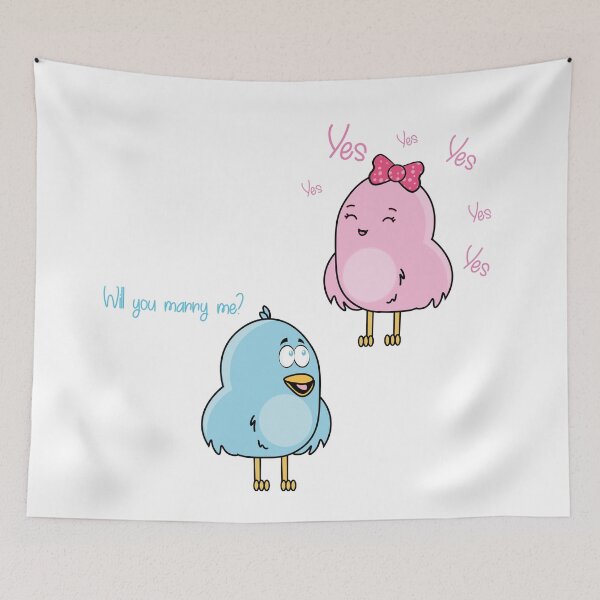 Item preview, Will You Marry Me - He Asked and She Said Yes designed and sold by Koala Closet.