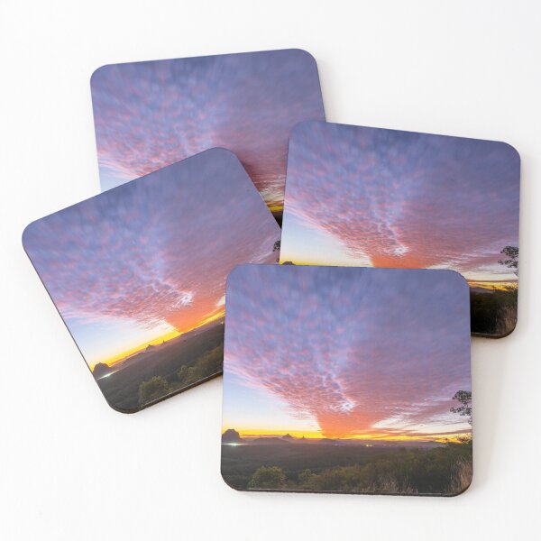 Item preview, Glass House Mountains Sunset Queensland designed and sold by Adrian Alford Photography.