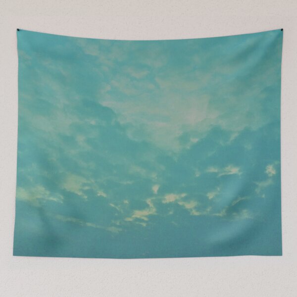 Item preview, Green tinted sky and clouds designed and sold by PrakritiPrints.