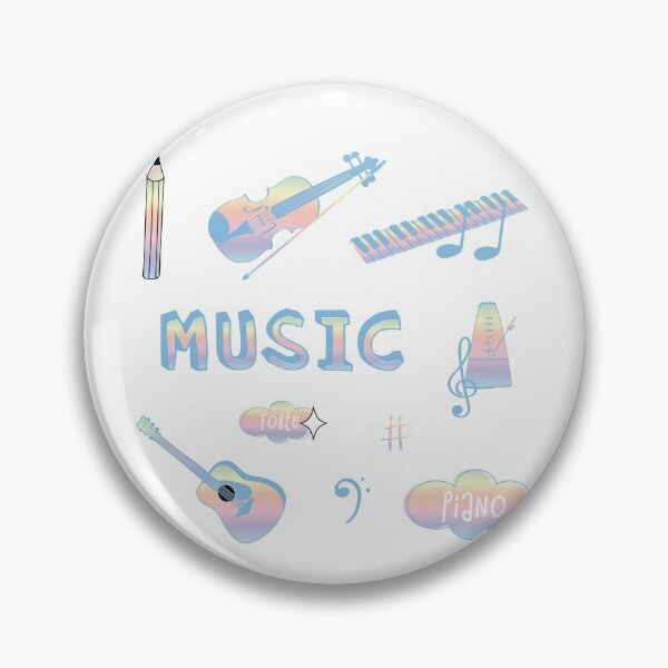 Item preview, Pastel Rainbow Music School Subject Sticker Pack designed and sold by The-Goods.