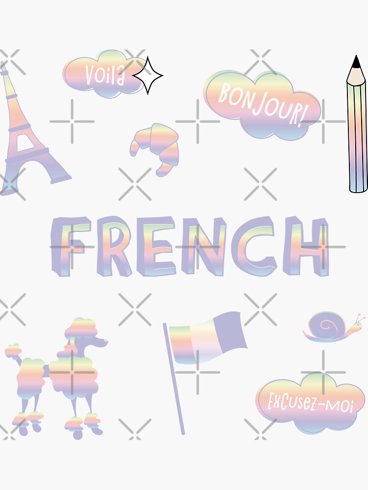 Pastel Rainbow Aesthetic Sticker Pack Poster for Sale by The