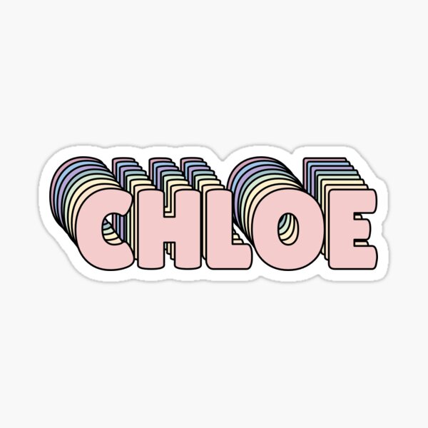 Chloe  Sticker for Sale by divishop .