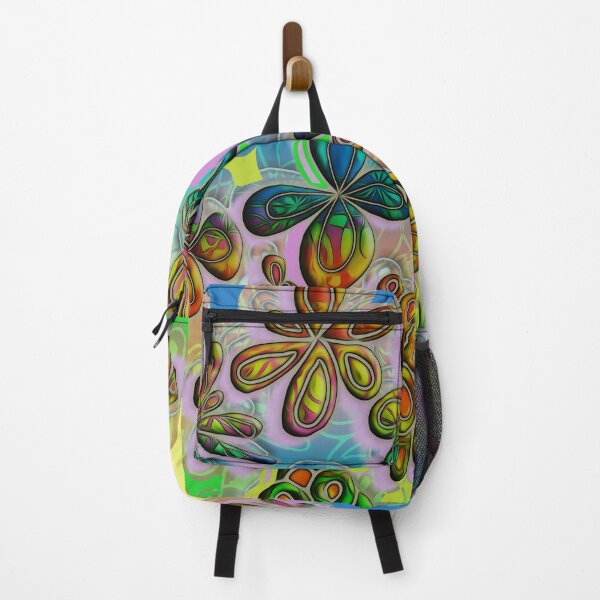 Item preview, PSYCHEDELIC FLOWERS FLOATING ON CLOUDS - BY JANE HOLLOWAY designed and sold by Jane Holloway.