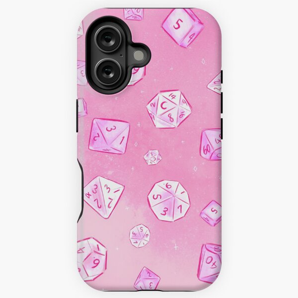Vista previa del artículo con la obra «Patrón de dados estéticos de color rosa pastel», diseñado y vendido por aprilfrosbury.