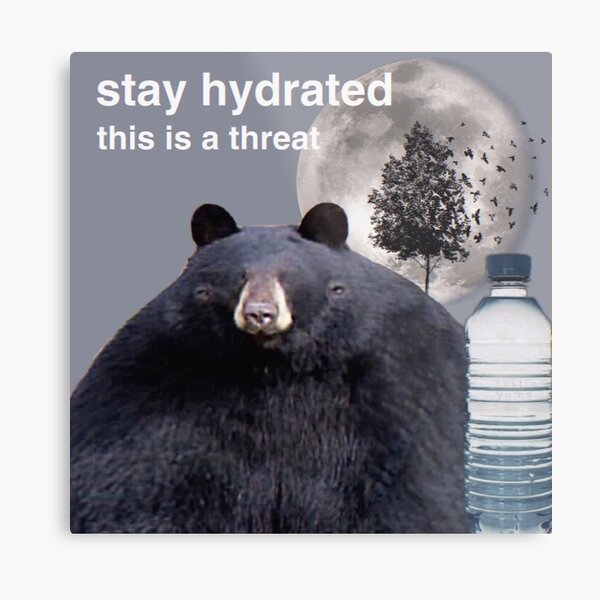 stay hydrated this is a threat Metal Print