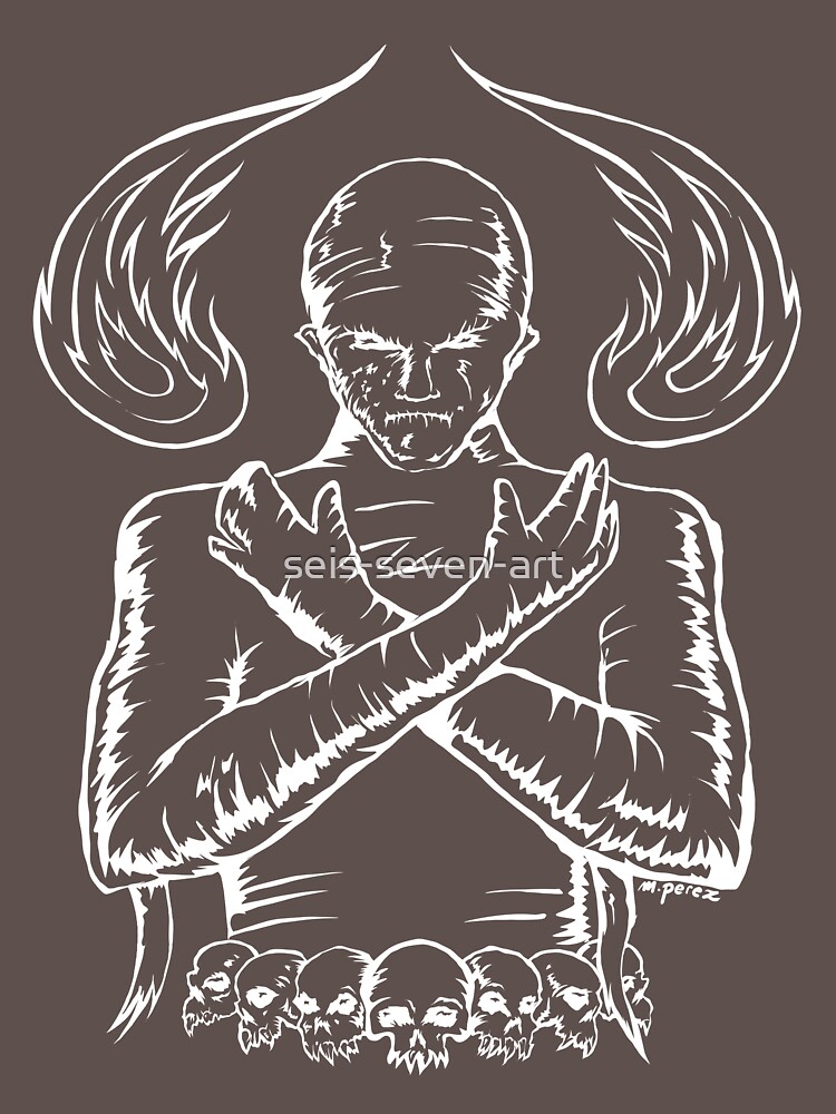 "Mummy (White Outline)" Tshirt by seissevenart Redbubble