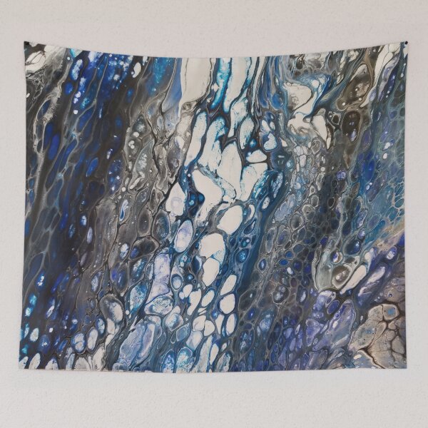 Item preview, Stormy Ocean Abstract Paint Pour designed and sold by LivingArtBrenda.