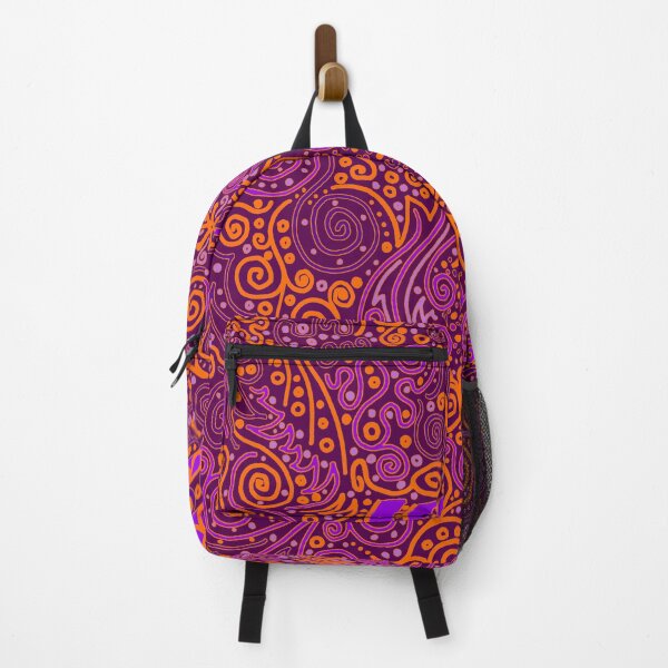 Item preview, Orange, Pink, and Purple Doodle Pattern designed and sold by Clare Wuellner.