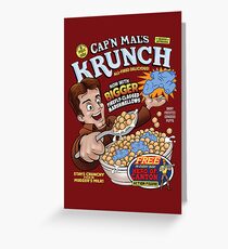 Captain Mal's Krunch Cereal Greeting Card