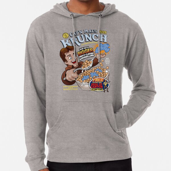 El cereal Krunch del Capitán Mal Sudadera ligera con capucha