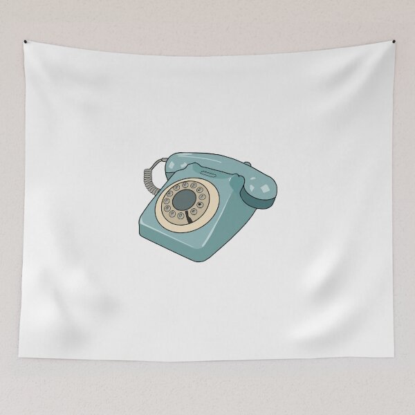 Item preview, Retro blue phone  designed and sold by SOcreateCo.