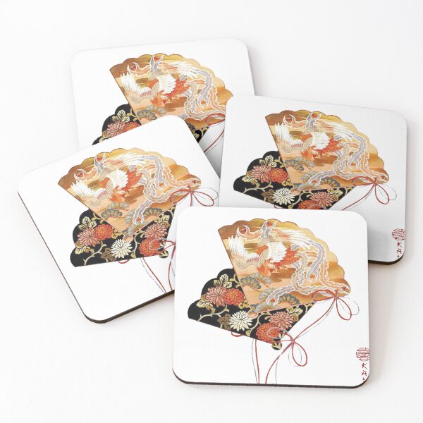 Item preview, Chinese ink painting - two silk fans painted designed and sold by Kallandra.
