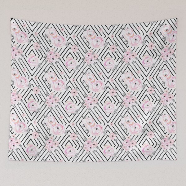 Item preview, Pink Floral Geometric designed and sold by Eagerly Elementary Music.