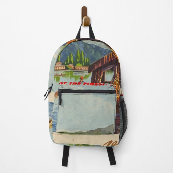Item preview, Visit Kashmir vintage travel poster designed and sold by stickart-marek.