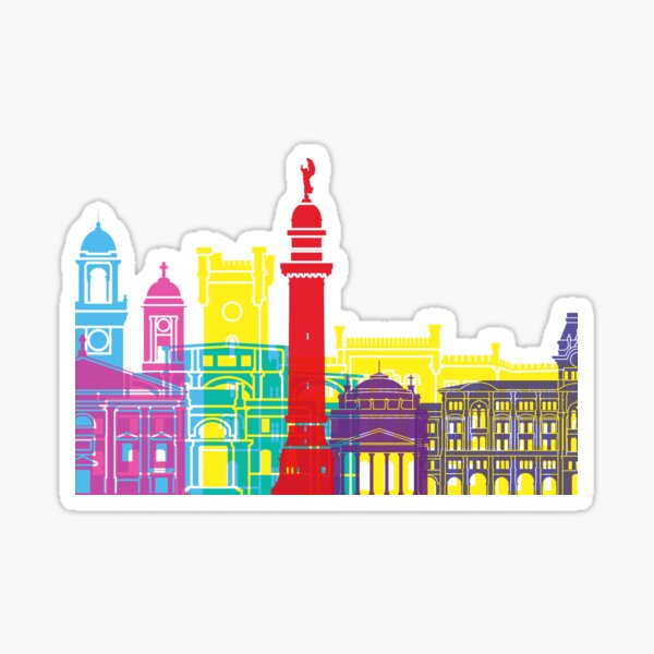 Trieste skyline pop Sticker