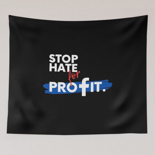 Item preview, Stop hate for profit, stop hate campaign designed and sold by suchadaga.