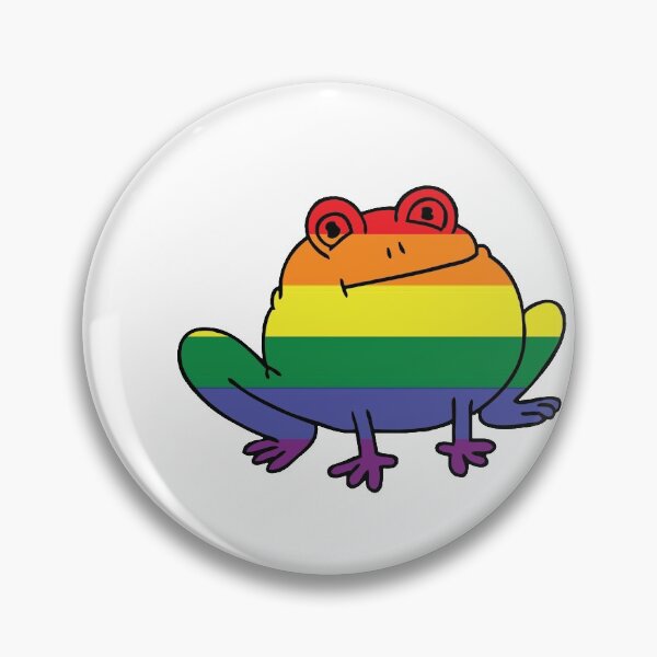 Item preview, Round Pride Frog! designed and sold by Kaytmars.