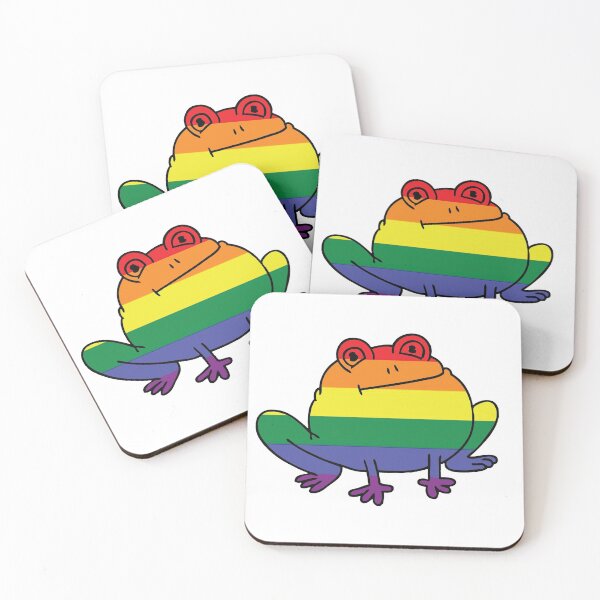 Item preview, Round Pride Frog! designed and sold by Kaytmars.