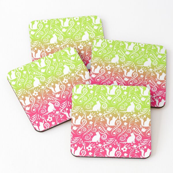 Item preview, Cat and Flowers - Grapefruit & Lime RS (Citrus Lover Collection) designed and sold by CreativityRoams.