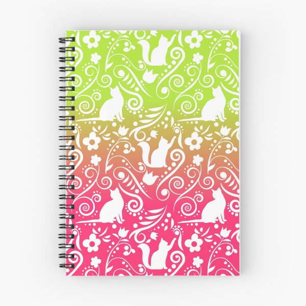 Item preview, Cat and Flowers - Grapefruit & Lime RS (Citrus Lover Collection) designed and sold by CreativityRoams.