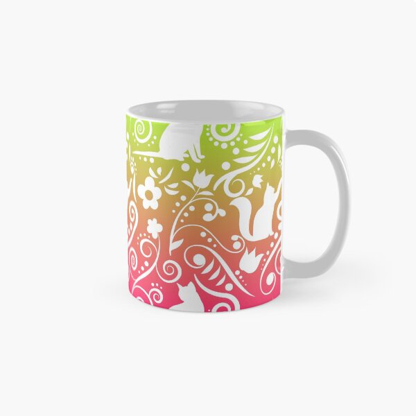 Item preview, Cat and Flowers - Grapefruit & Lime RS (Citrus Lover Collection) designed and sold by CreativityRoams.