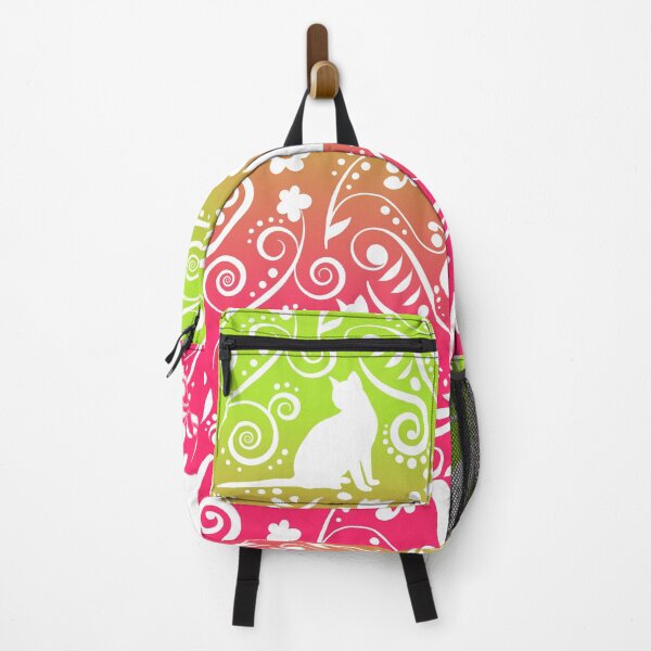 Item preview, Cat and Flowers - Grapefruit & Lime RS (Citrus Lover Collection) designed and sold by CreativityRoams.