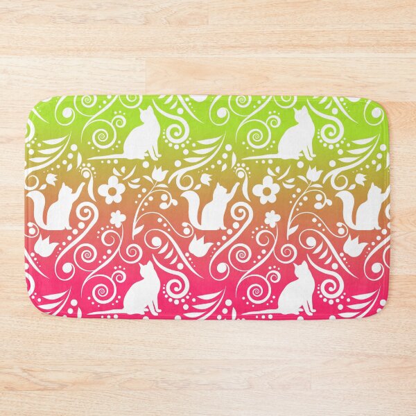 Item preview, Cat and Flowers - Grapefruit & Lime RS (Citrus Lover Collection) designed and sold by CreativityRoams.