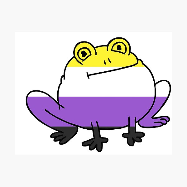 Artikelvorschau, Runder nicht-binärer Frosch! entworfen und verkauft von Kaytmars.