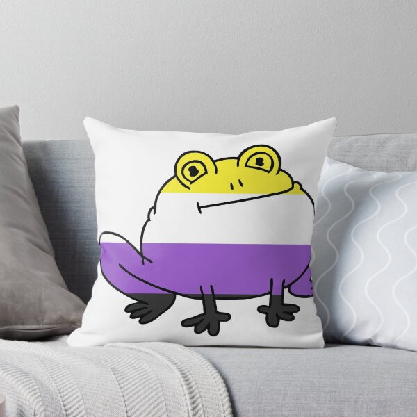 Item preview, Round Non Binary Frog! designed and sold by Kaytmars.