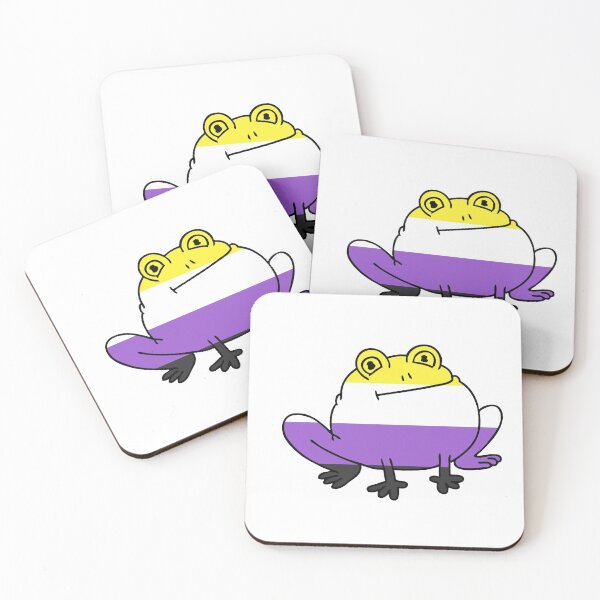 Item preview, Round Non Binary Frog! designed and sold by Kaytmars.