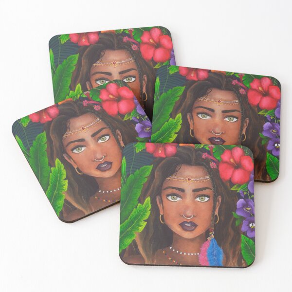 Item preview, Girl in the jungle designed and sold by Demeli Art.