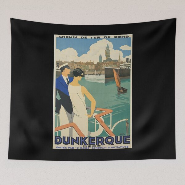 Item preview, NORD Dunkerque vintage travel poster designed and sold by stickart-marek.