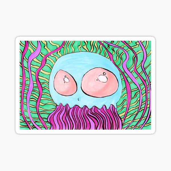 Radical Jellyfish Sticker