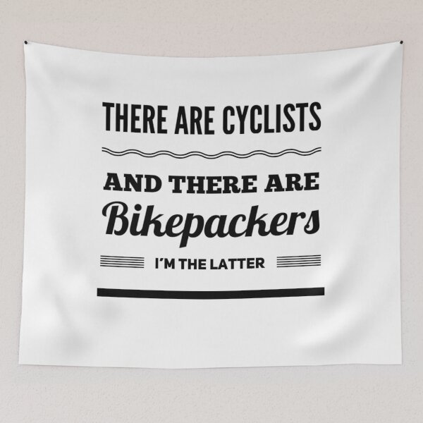 Item preview, Cyclists and Bikepackers designed and sold by BikeBoomer.