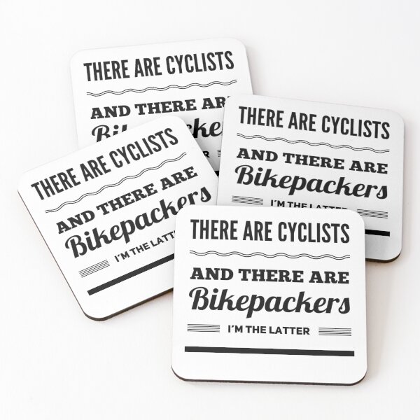 Item preview, Cyclists and Bikepackers designed and sold by BikeBoomer.