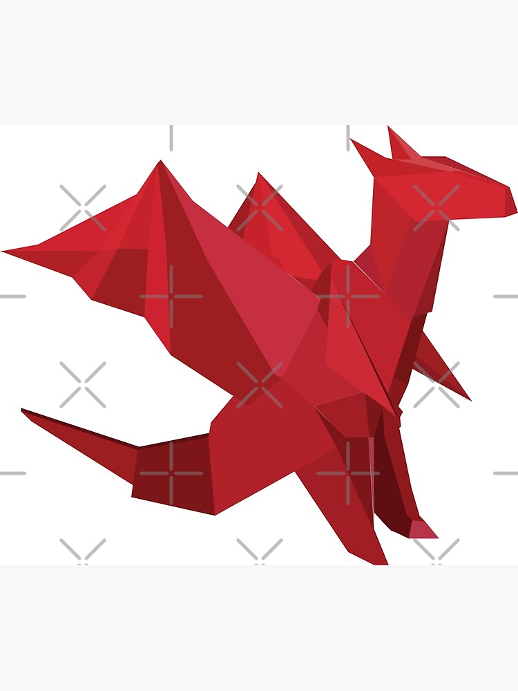 vectoriseart - Drawstring Origami form in red card stock.