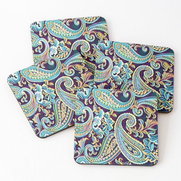 Item preview, Blue and Yellow Dream Vintage Paisley designed and sold by Gerson Ramos.