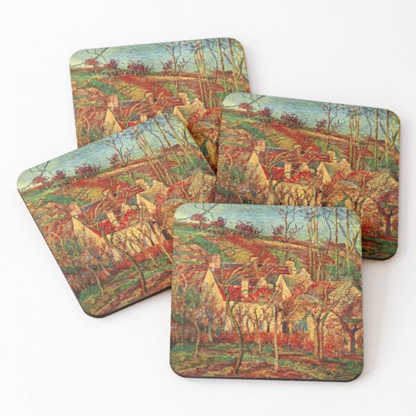 Item preview, Red Roofs, Corner of a Village, Winter, by Camille Pissarro designed and sold by Irina Polyanskaya.