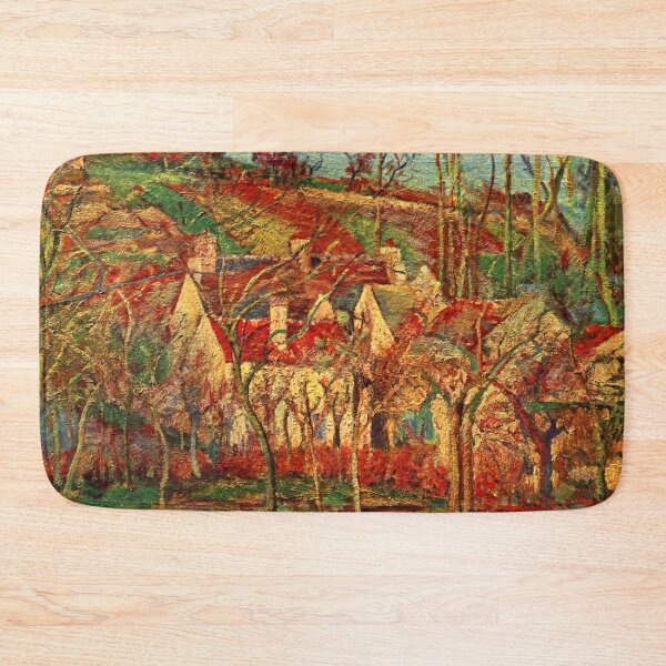 Item preview, Red Roofs, Corner of a Village, Winter, by Camille Pissarro designed and sold by Irina Polyanskaya.