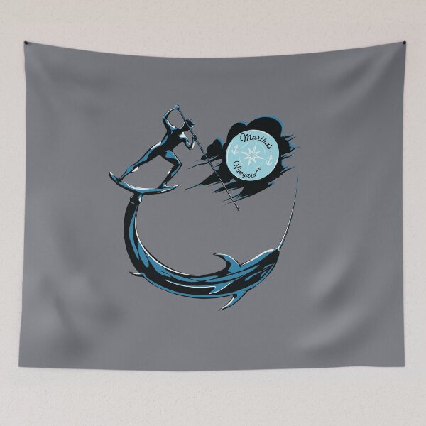 Item preview, Spearfishing fisherman swordfish Martha’s vineyard designed and sold by mirrorimages.