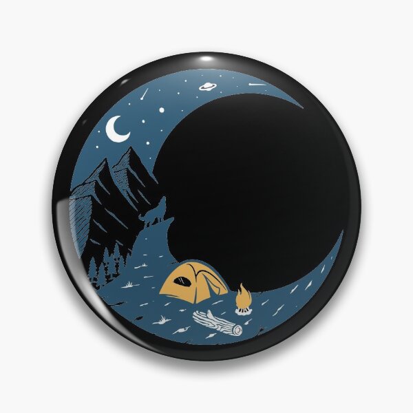 Item preview, Camping by the campfire in the moonlight designed and sold by giftsbyminuet.