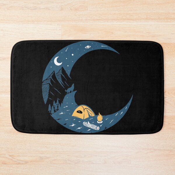 Item preview, Camping by the campfire in the moonlight designed and sold by giftsbyminuet.